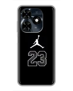Чехол для TECNO Spark 20c с картинкой «Jordan Flight 23»