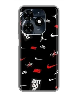 Чехол для TECNO Spark 20c с картинкой «Nike Mix Pattern»