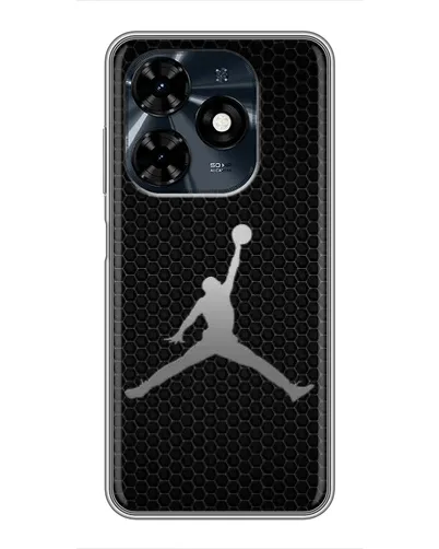 Чехол для TECNO Spark 20c с картинкой «Jordan Dark Carbon»