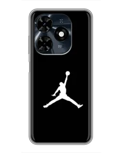 Чехол для TECNO Spark 20c с картинкой «Jordan Silhouette»