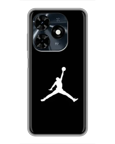 Чехол для TECNO Spark 20c с картинкой «Jordan Silhouette»