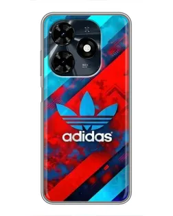 Чехол для TECNO Spark 20c с картинкой «Абстракция Adidas» Чехол для TECNO Spark 20c с картинкой «Абстракция Adidas»