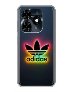Чехол для TECNO Spark 20c с картинкой «Неоновый Adidas» Чехол для TECNO Spark 20c с картинкой «Неоновый Adidas»