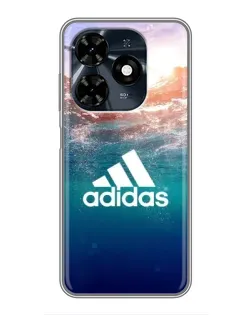 Чехол для TECNO Spark 20c с картинкой «Океанская глубина адидас» Чехол для TECNO Spark 20c с картинкой «Океанская глубина адидас»