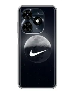 Чехол для TECNO Spark 20c с картинкой «Nike в стиле граффити»