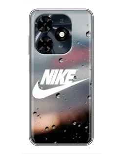 Чехол для TECNO Spark 20c с картинкой «Nike в стиле ретро»