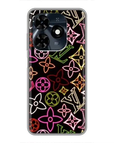 Чехол для TECNO Spark 20c с картинкой «Неоновый микс Nike» Чехол для TECNO Spark 20c с картинкой «Неоновый микс Nike»