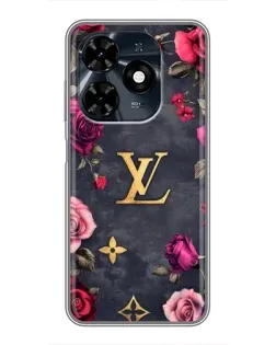 Чехол для TECNO Spark 20c с картинкой «Цветочный Louis Vuitton» Чехол для TECNO Spark 20c с картинкой «Цветочный Louis Vuitton»