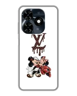 Чехол для TECNO Spark 20c с картинкой «LV и Микки Маус»