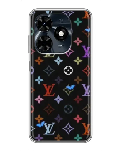 Чехол для TECNO Spark 20c с картинкой «Цветная монограмма LV» Чехол для TECNO Spark 20c с картинкой «Цветная монограмма LV»