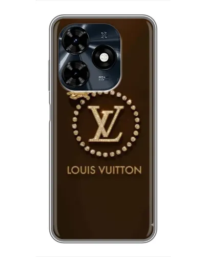 Чехол для TECNO Spark 20c с картинкой «LV — золотая печать» Чехол для TECNO Spark 20c с картинкой «LV — золотая печать»