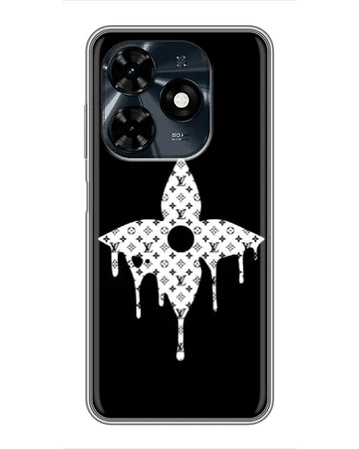 Чехол для TECNO Spark 20c с картинкой «Цветочная монограмма» Чехол для TECNO Spark 20c с картинкой «Цветочная монограмма»