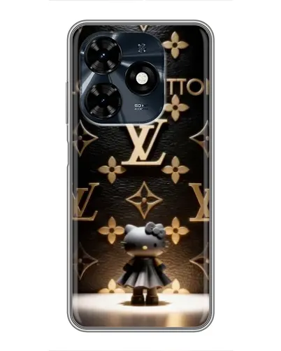 Чехол для TECNO Spark 20c с картинкой «Монограмма с фигурой» Чехол для TECNO Spark 20c с картинкой «Монограмма с фигурой»