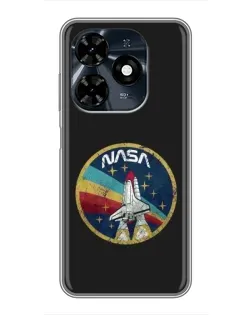 Чехол для TECNO Spark 20c с картинкой «NASA — эмблема миссии» Чехол для TECNO Spark 20c с картинкой «NASA — эмблема миссии»