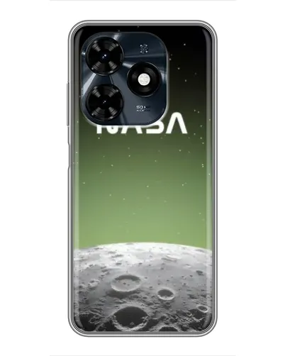 Чехол для TECNO Spark 20c с картинкой «NASA — лунный градиент»