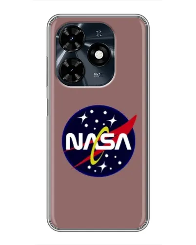 Чехол для TECNO Spark 20c с картинкой «NASA — ретро космос»