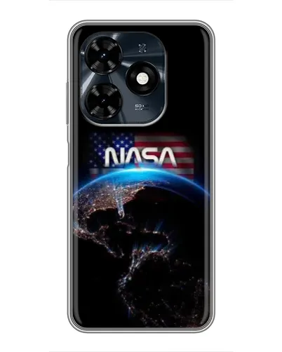 Чехол для TECNO Spark 20c с картинкой «Земля из космоса NASA»