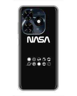 Чехол для TECNO Spark 20c с картинкой «NASA — технический принт»