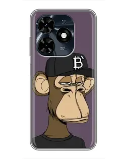 Чехол для TECNO Spark 20c с картинкой «Bored Ape в кепке» Чехол для TECNO Spark 20c с картинкой «Bored Ape в кепке»