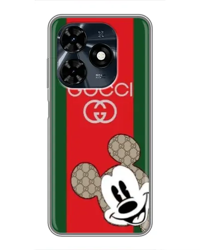 Чехол для TECNO Spark 20c с картинкой «Gucci — полосы и Микки» Чехол для TECNO Spark 20c с картинкой «Gucci — полосы и Микки»