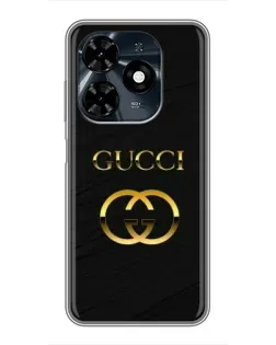 Чехол для TECNO Spark 20c с картинкой «Золотой логотип Gucci» Чехол для TECNO Spark 20c с картинкой «Золотой логотип Gucci»