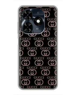 Чехол для TECNO Spark 20c с картинкой «Классическая монограмма Gucci» Чехол для TECNO Spark 20c с картинкой «Классическая монограмма Gucci»