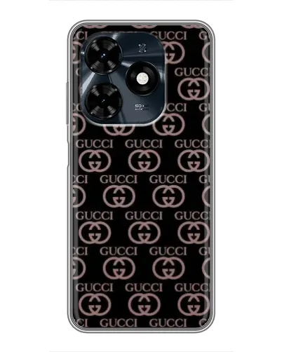 Чехол для TECNO Spark 20c с картинкой «Классическая монограмма Gucci» Чехол для TECNO Spark 20c с картинкой «Классическая монограмма Gucci»
