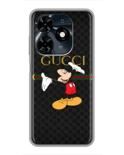 Чехол для TECNO Spark 20c с картинкой «Микки Маус Gucci» Чехол для TECNO Spark 20c с картинкой «Микки Маус Gucci»