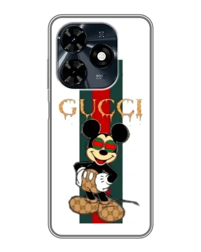 Чехол для TECNO Spark 20c с картинкой «Микки Маус Gucci — полосы» Чехол для TECNO Spark 20c с картинкой «Микки Маус Gucci — полосы»