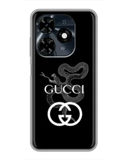 Чехол для TECNO Spark 20c с картинкой «Gucci — серебряная змея» Чехол для TECNO Spark 20c с картинкой «Gucci — серебряная змея»
