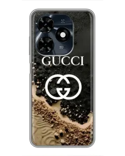 Чехол для TECNO Spark 20c с картинкой «Gucci — песчаные дюны» Чехол для TECNO Spark 20c с картинкой «Gucci — песчаные дюны»