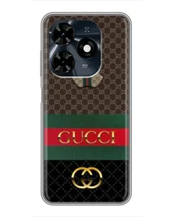 Чехол для TECNO Spark 20c с картинкой «Gucci — брендированный десерт» Чехол для TECNO Spark 20c с картинкой «Gucci — брендированный десерт»