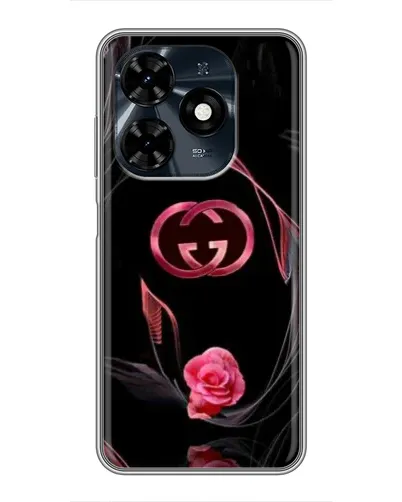 Чехол для TECNO Spark 20c с картинкой «Gucci — неоновая роза» Чехол для TECNO Spark 20c с картинкой «Gucci — неоновая роза»