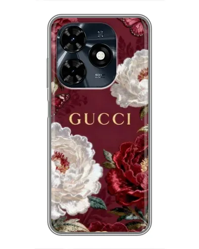 Чехол для TECNO Spark 20c с картинкой «Gucci — бордовые розы» Чехол для TECNO Spark 20c с картинкой «Gucci — бордовые розы»