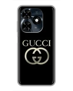 Чехол для TECNO Spark 20c с картинкой «Gucci — золото на черном» Чехол для TECNO Spark 20c с картинкой «Gucci — золото на черном»