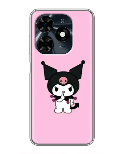 Чехол для TECNO Spark 20c с картинкой «Kuromi — розовая нежность»