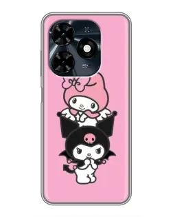 Чехол для TECNO Spark 20c с картинкой «My Melody и Kuromi»
