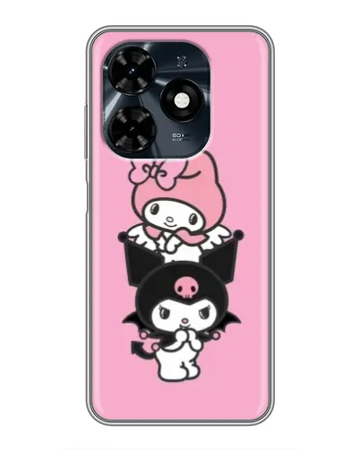 Чехол для TECNO Spark 20c с картинкой «My Melody и Kuromi»