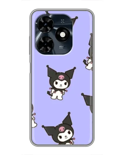 Чехол для TECNO Spark 20c с картинкой «Паттерн с Kuromi»