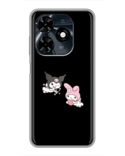 Чехол для TECNO Spark 20c с картинкой «My Melody и Kuromi»