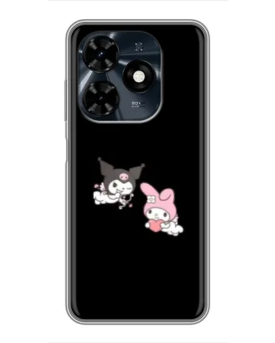 Чехол для TECNO Spark 20c с картинкой «My Melody и Kuromi»