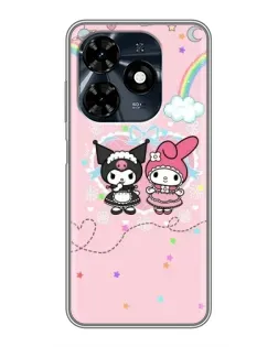 Чехол для TECNO Spark 20c с картинкой «My Melody и Kuromi»