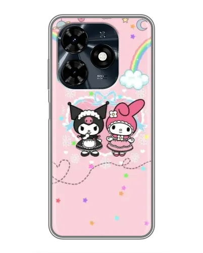 Чехол для TECNO Spark 20c с картинкой «My Melody и Kuromi»