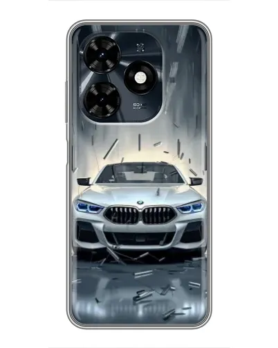 Чехол для TECNO Spark 20c с картинкой «BMW в свете фар»