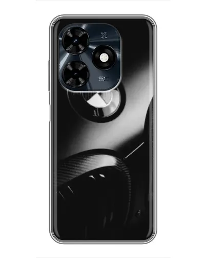 Чехол для TECNO Spark 20c с картинкой «Эмблема BMW — макро»
