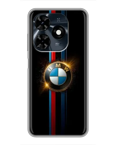 Чехол для TECNO Spark 20c с картинкой «BMW M-Power неон»