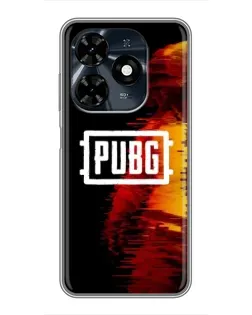 Чехол для TECNO Spark 20c с картинкой «Яркий логотип PUBG»