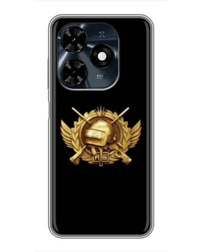 Чехол для TECNO Spark 20c с картинкой «PUBG — оранжевый градиент»