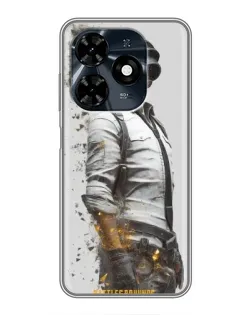 Чехол для TECNO Spark 20c с картинкой «PUBG — боец в пыли»