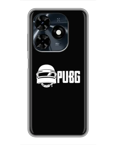 Чехол для TECNO Spark 20c с картинкой «PUBG — классический лого»